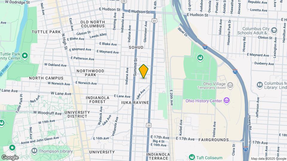 376 E Northwood Ave, Unit B Map and Location Details