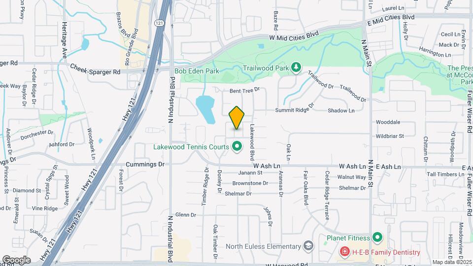 1714 Mimosa Ln Map and Location Details