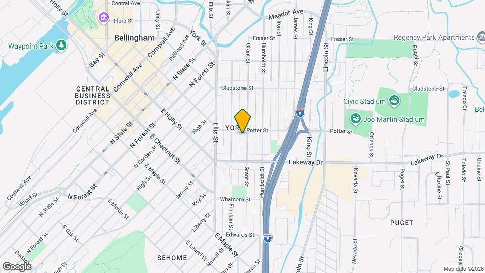 1341 Grant St Map and Location Details