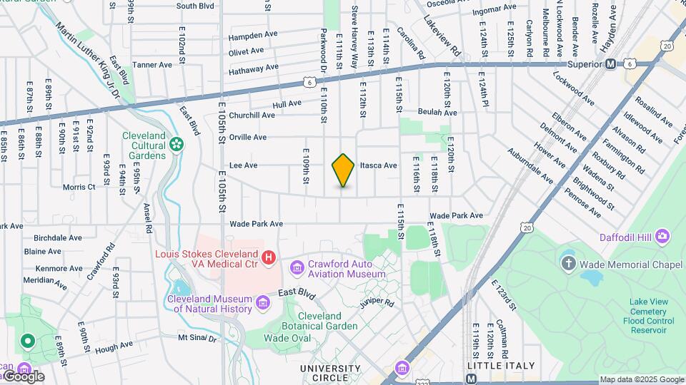 11103 Ashbury Ave Mapa y Detalles de la Ubicación