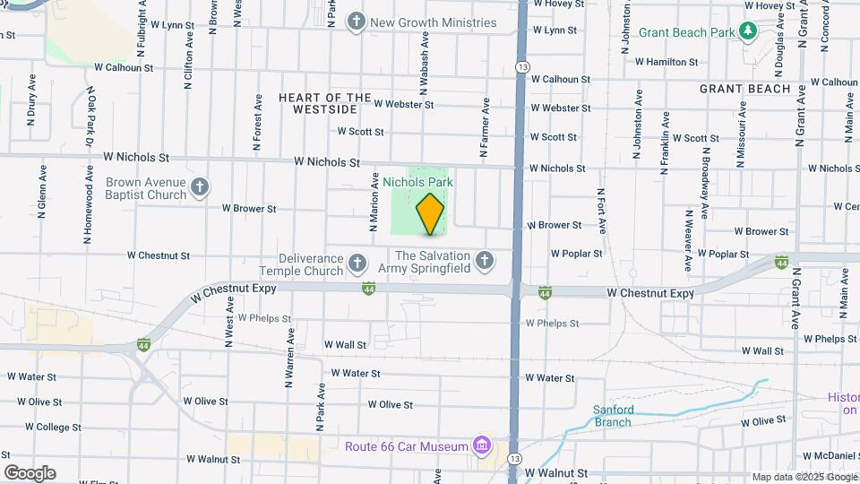 1835 W Chestnut St Map and Location Details