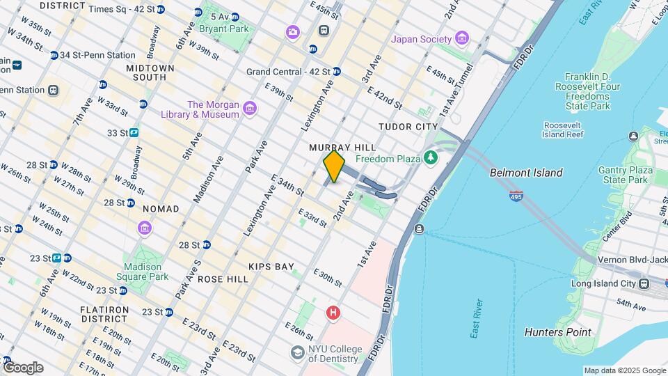 231 E 35th St, Unit 22 Map and Location Details