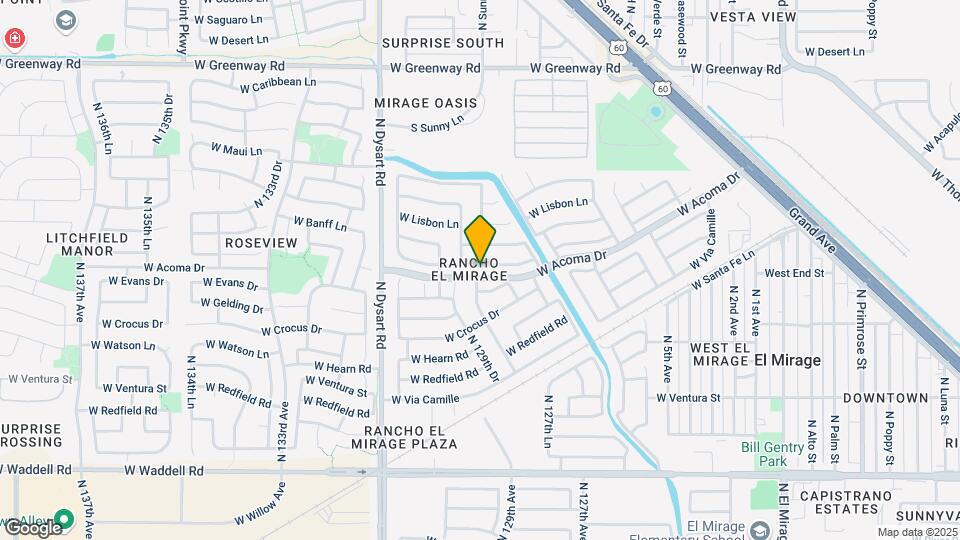12905 W Mandalay Ln Map and Location Details