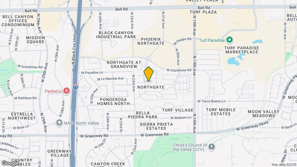 2208 W Monte Cristo Ave Map and Location Details