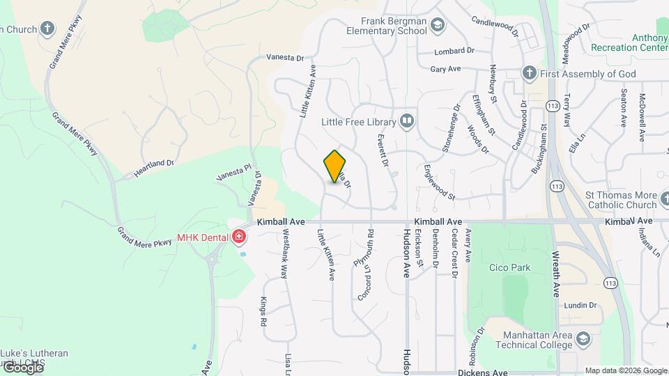 3724 Everett Dr Map and Location Details