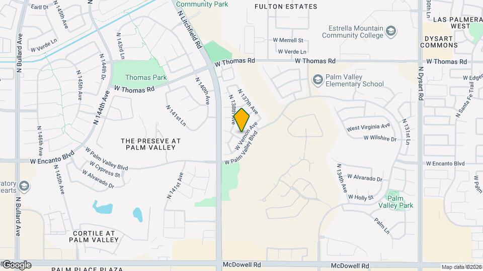 13782 W Vernon Ave Map and Location Details