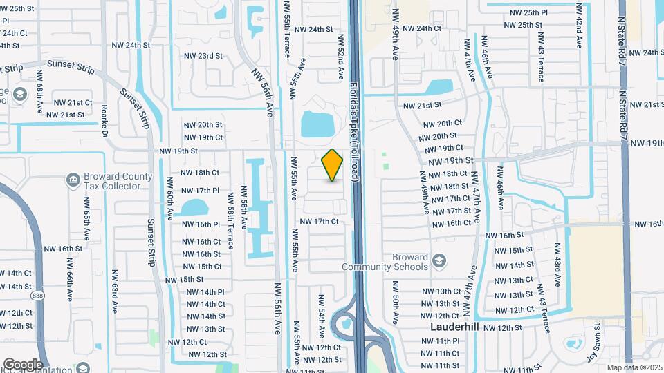 5208 NW 18th Ct Map and Location Details