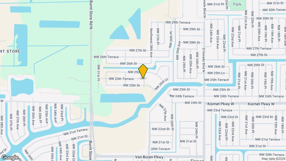 2800 NW 25th Terrace Map and Location Details