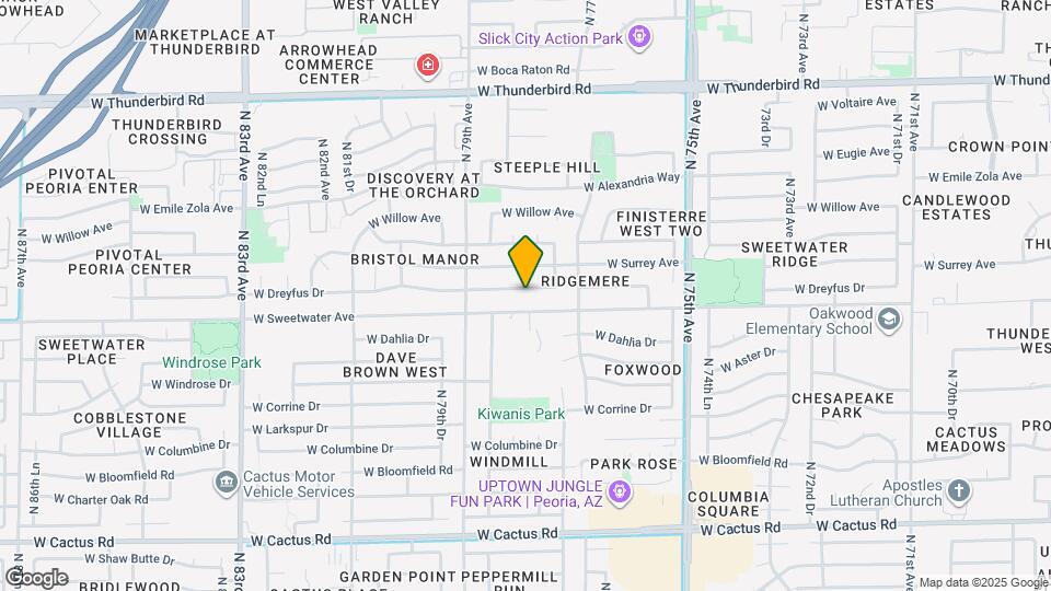 7743 W Dreyfus Dr Mapa y Detalles de la Ubicación