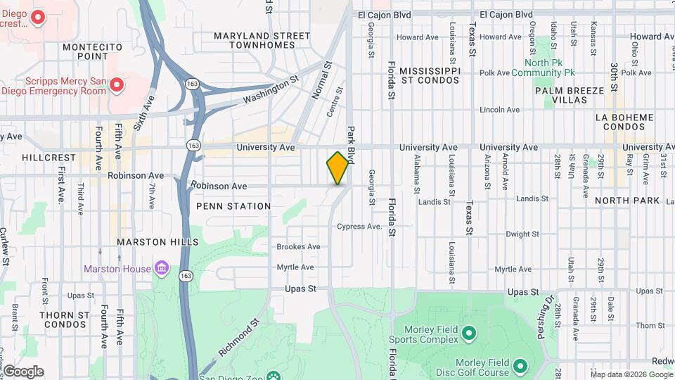 3740 Park Blvd Mapa y Detalles de la Ubicación