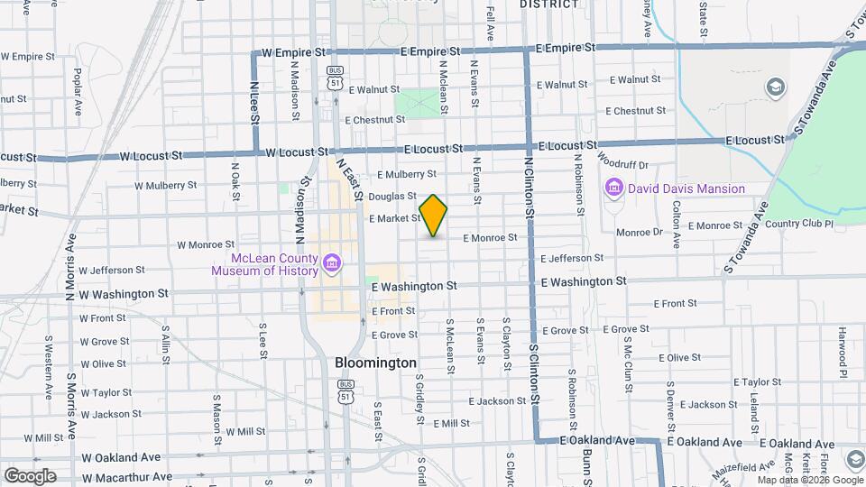 407 E Monroe St Map and Location Details