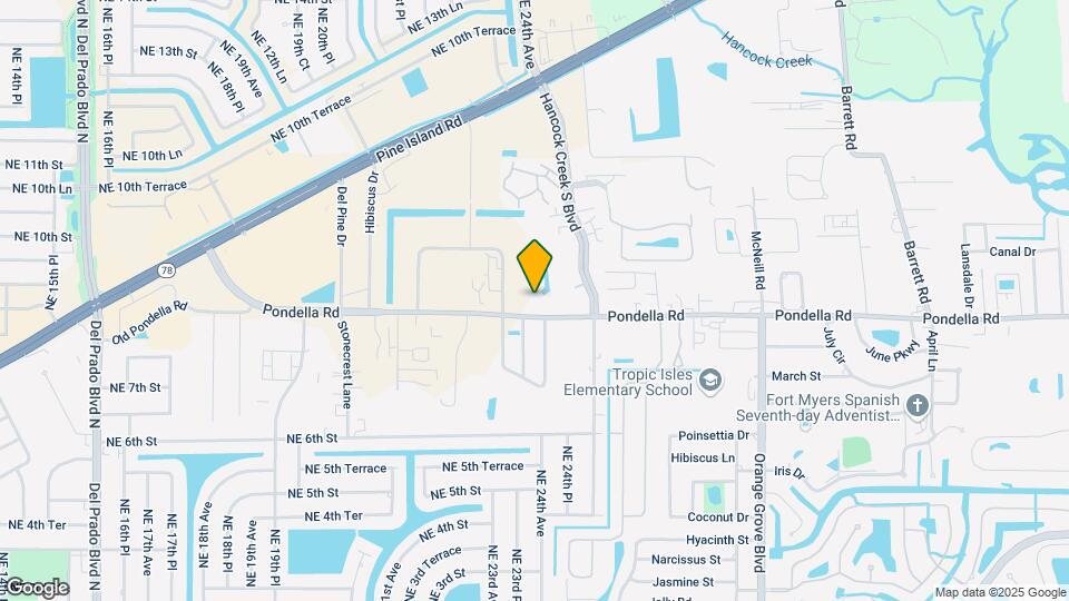 1100 Pondella Rd Map and Location Details