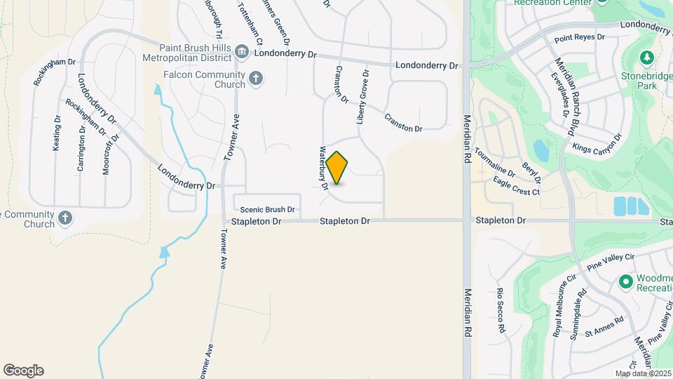 9551 Waterbury Dr Map and Location Details