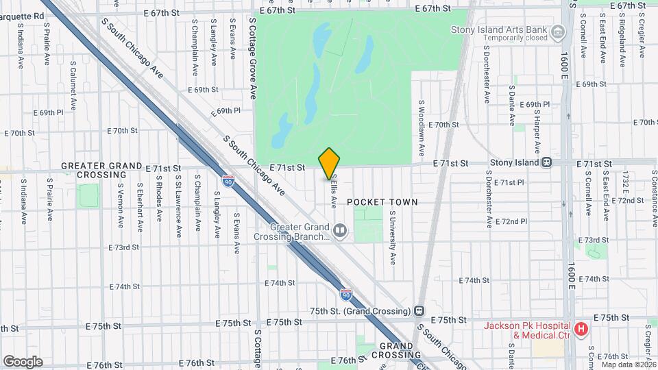 7132 S Ellis Ave Mapa y Detalles de la Ubicación