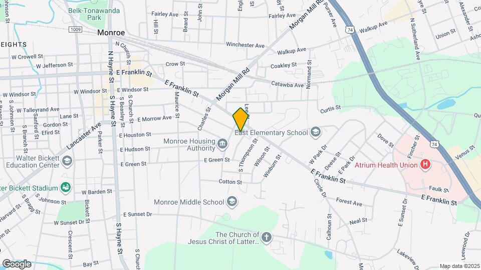 406 Harris Ln Map and Location Details