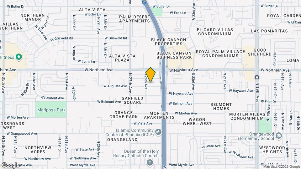 2516 W Augusta Ave Mapa y Detalles de la Ubicación