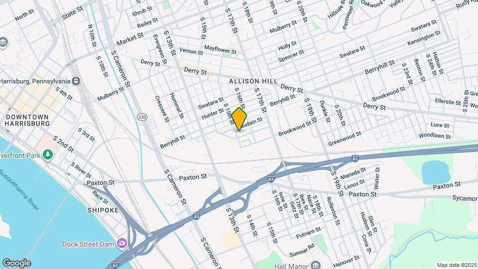 541 S 15th St Map and Location Details