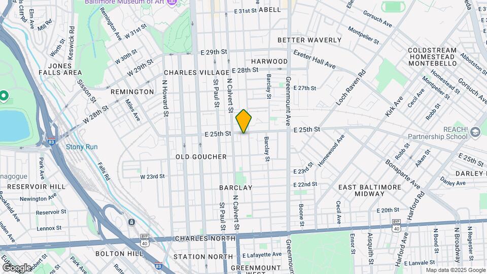 225 E 25th St Map and Location Details