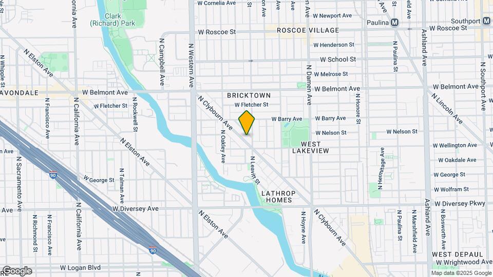 3017 N Clybourn Ave Map and Location Details