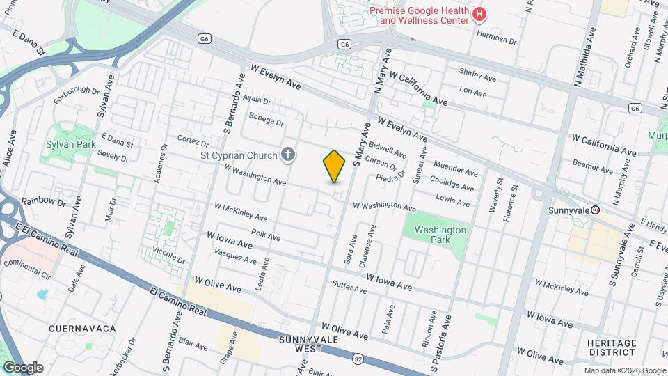 1029 Fuller Terrace Map and Location Details