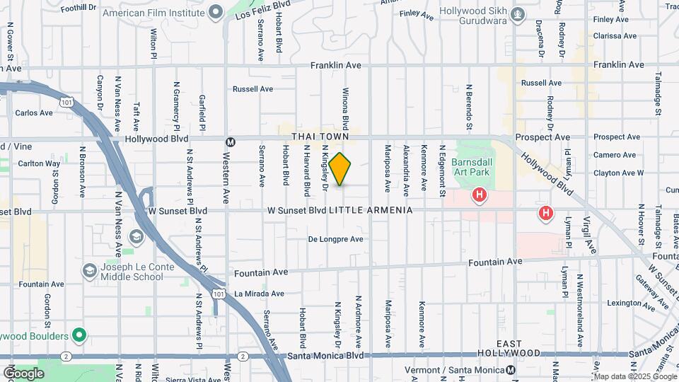 1529 Winona Blvd Map and Location Details