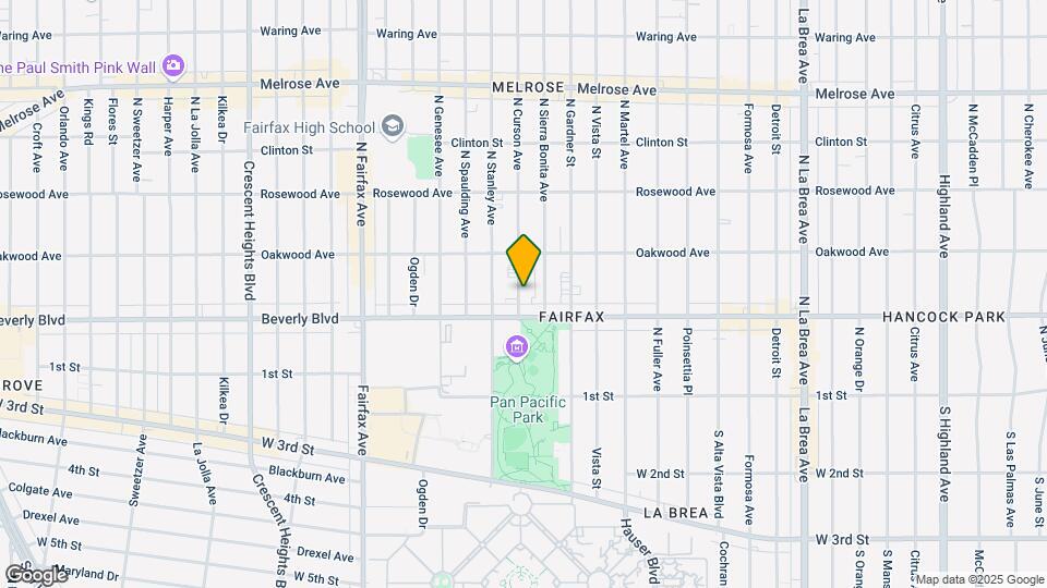 326 N Curson Ave Mapa y Detalles de la Ubicación