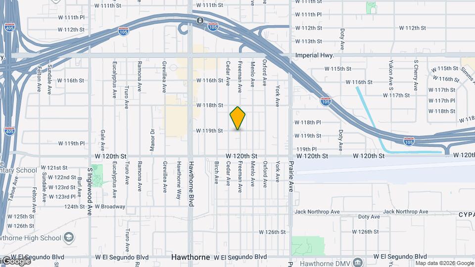 11905 Freeman Ave Map and Location Details