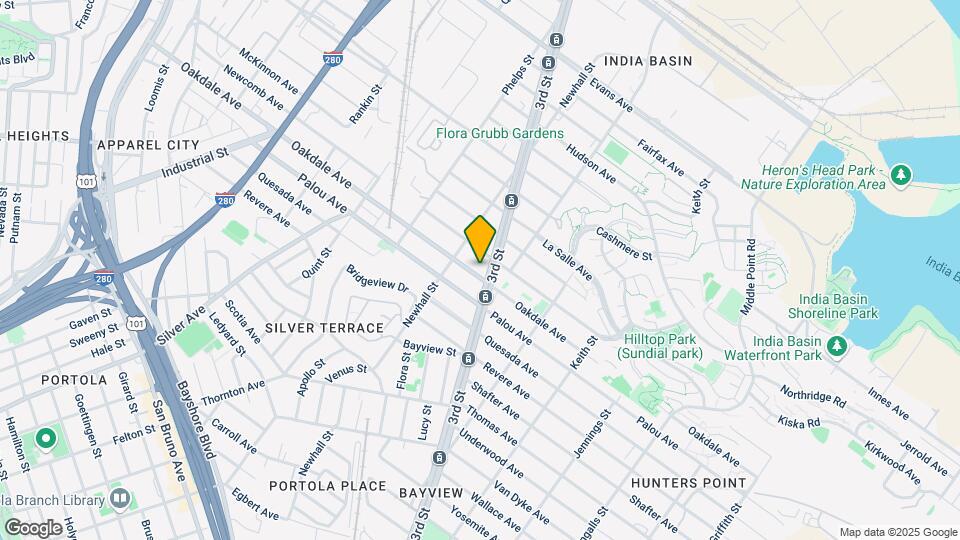 1630 Oakdale Ave Mapa y Detalles de la Ubicación