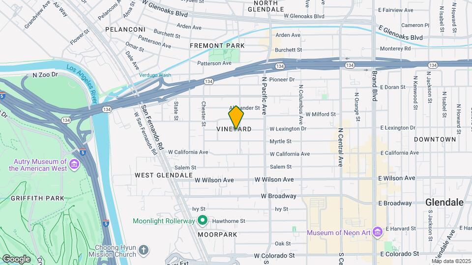 604 W Lexington Dr Map and Location Details