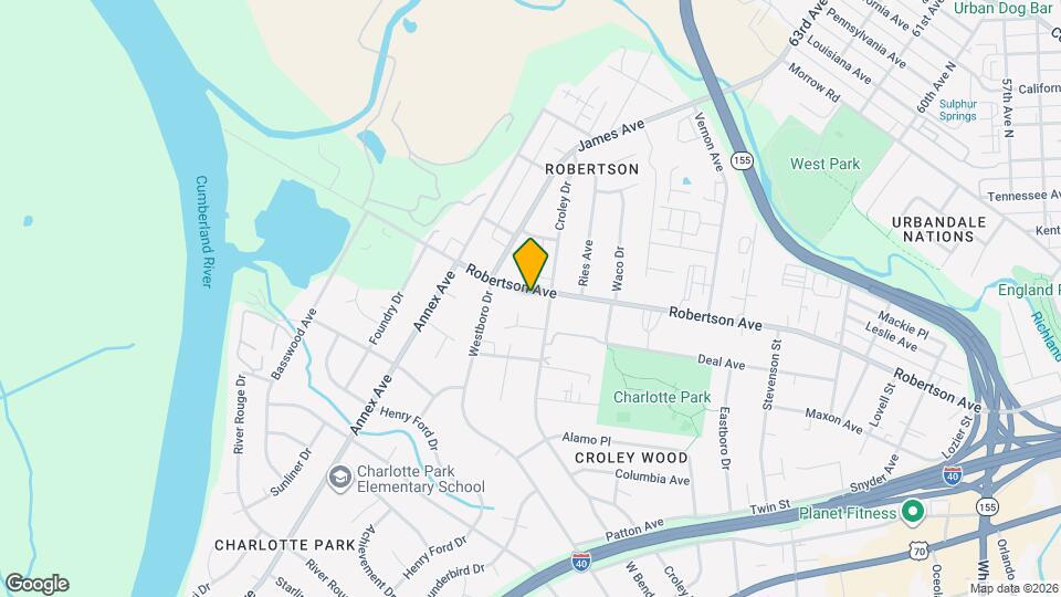 6305 Robertson Ave Map and Location Details