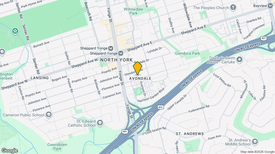 40 Avondale Av Map and Location Details