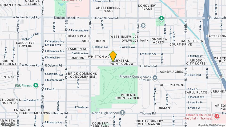 1006 E Osborn Rd Map and Location Details