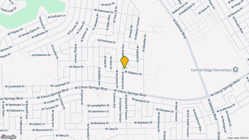 1301 W Galgano St Map and Location Details