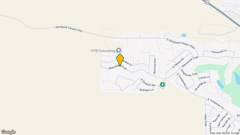 10195 Manzanita Trail Map and Location Details