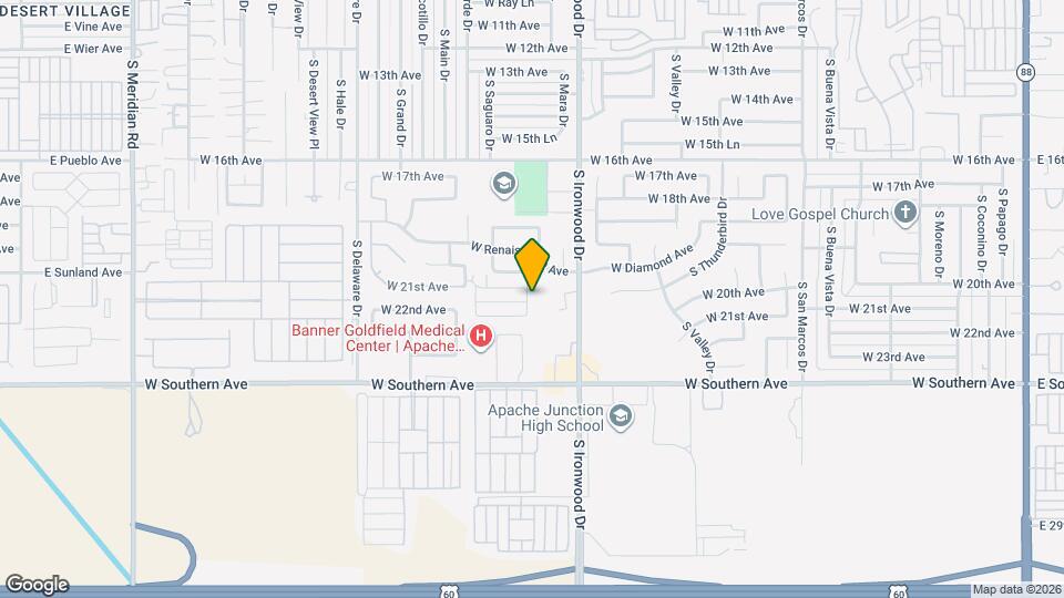 2095 S Saguaro Dr Map and Location Details