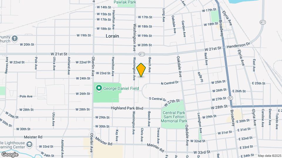 922 N Central Dr Map and Location Details