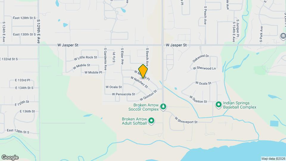 2400 W Natchez St Map and Location Details