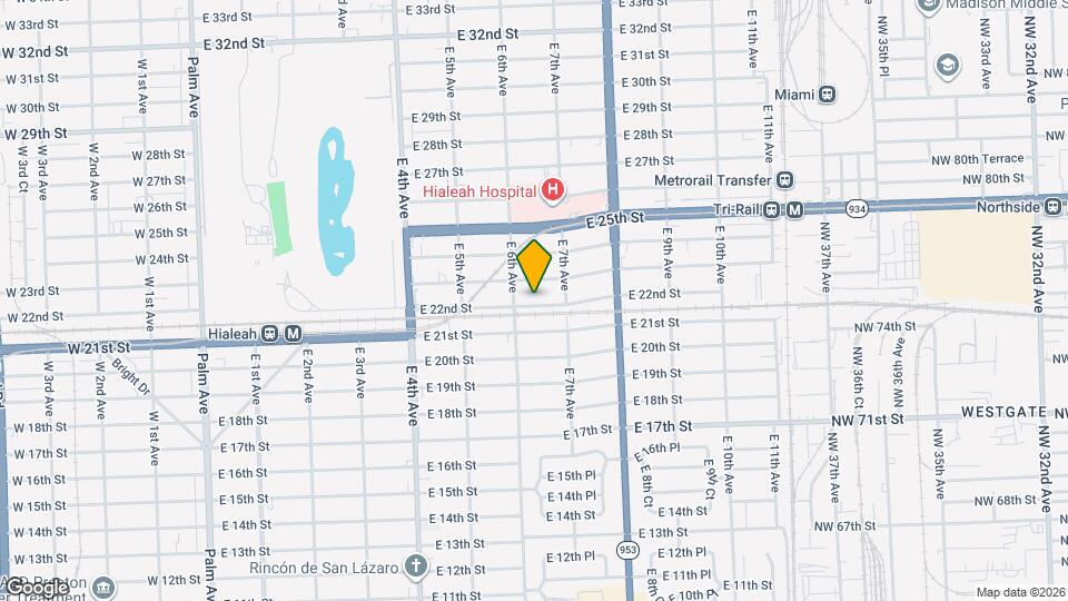 633 E 22nd St Map and Location Details