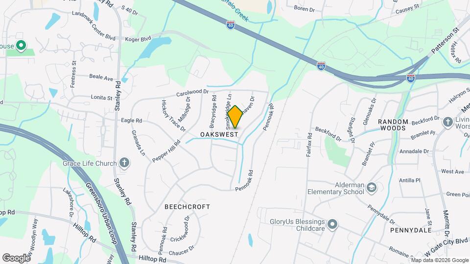 4702 Yorkwood Dr Map and Location Details