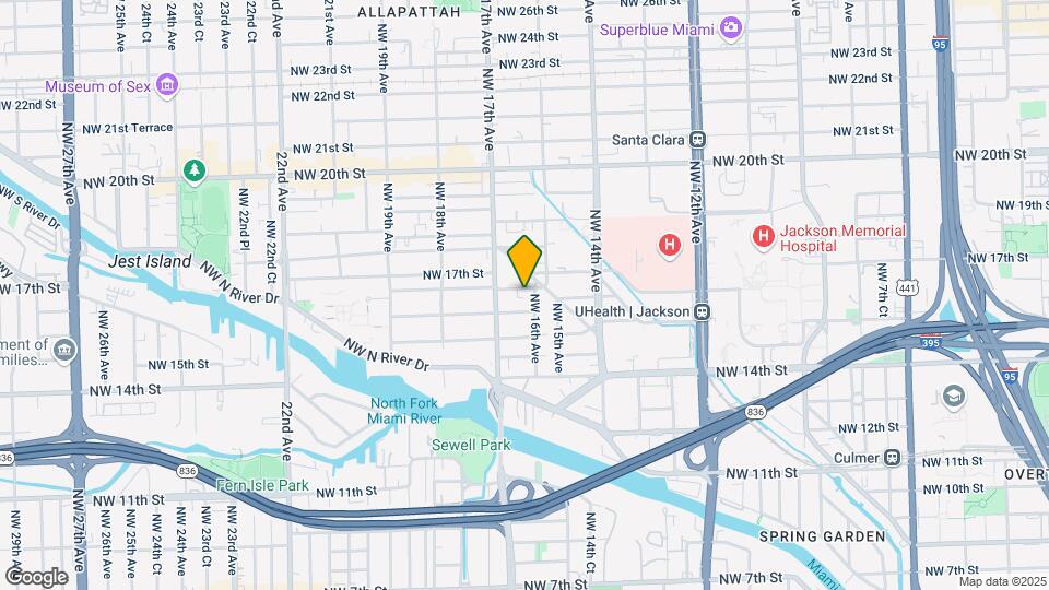 1624 NW 16th Ter, Unit 1 Map and Location Details