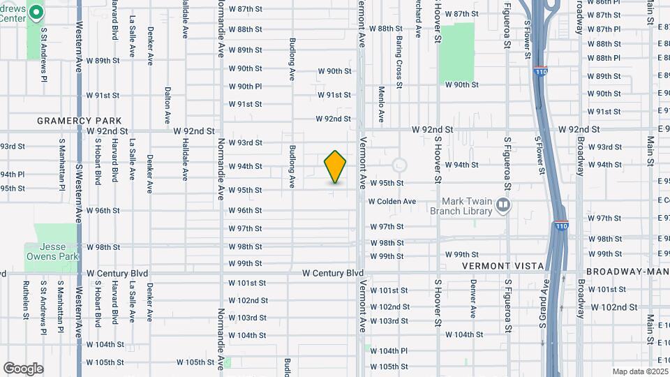 1045 W 95th St Map and Location Details