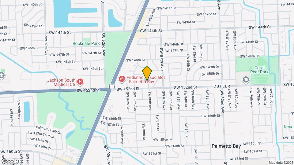 8800 SW 151st St Map and Location Details