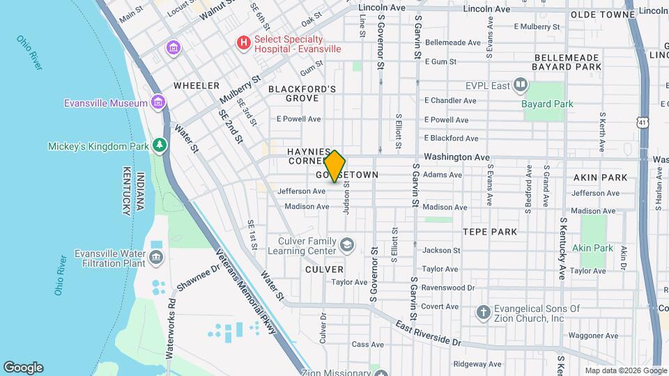 208 Jefferson Ave Map and Location Details