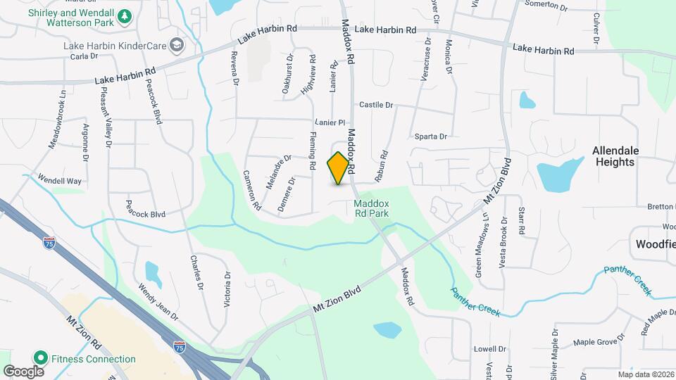 6589 Allatoona Rd Map and Location Details