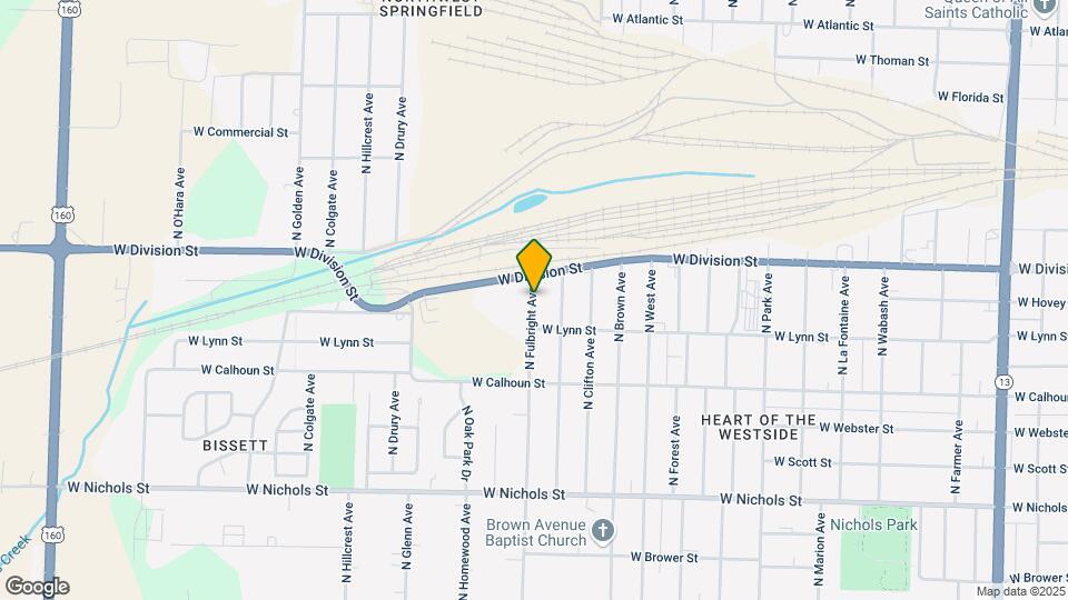 1454 N Fulbright Ave Map and Location Details