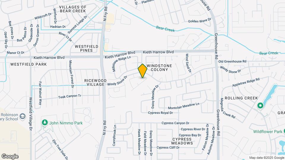 19726 Whispering Hollow Ln Map and Location Details