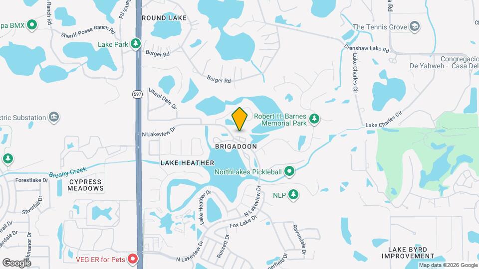 16543 Lake Brigadoon Cir Mapa y Detalles de la Ubicación