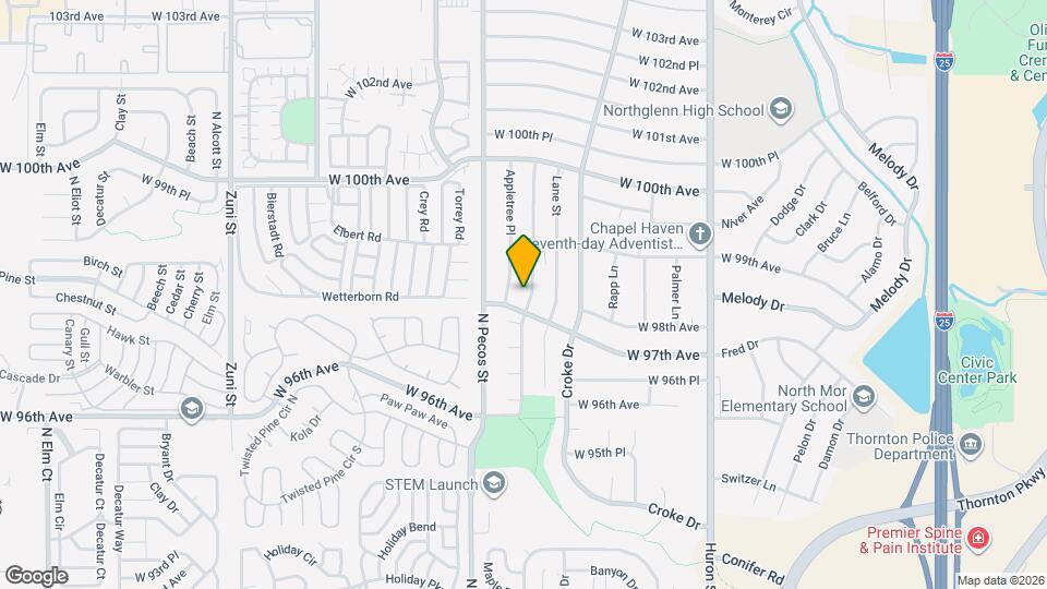 9777 Orangewood Dr Map and Location Details