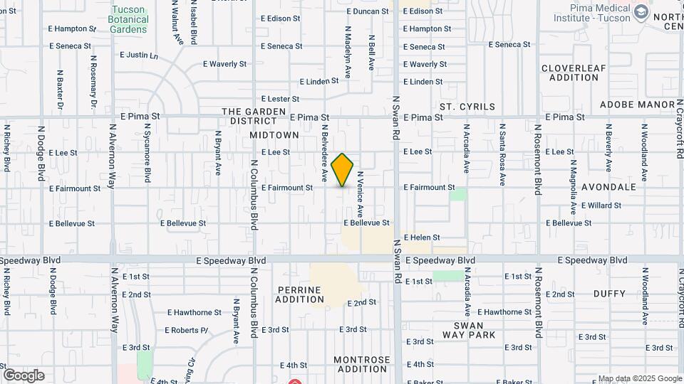 4530 E Fairmount St Map and Location Details
