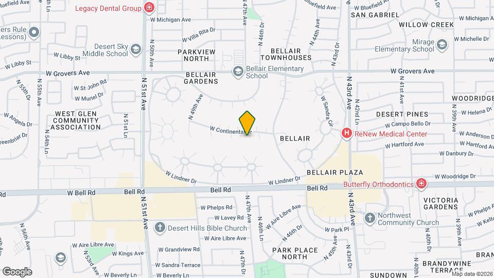 4555 W Continental Dr Map and Location Details